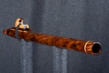 Walnut Burl Native American Flute, Minor, Mid G-4, #T9F (6)
